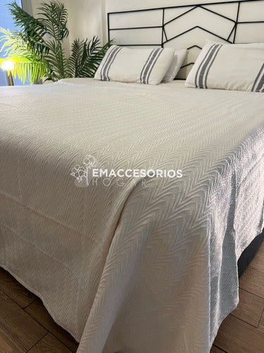 Lightweight Rustic Summer Jacquard Bedspread for 1 Place to Twin Beds 7