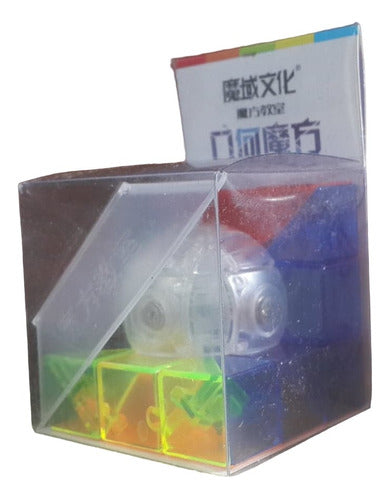 Moyu Rubik Transparent Geo B + Moyu Themaoisha Cube Base 1