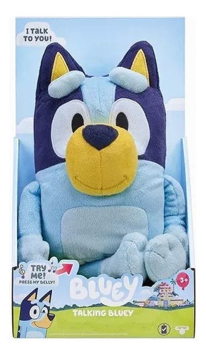 Moose Toys Bluey Talking Plush Toy with 9 Phrases 17143 0