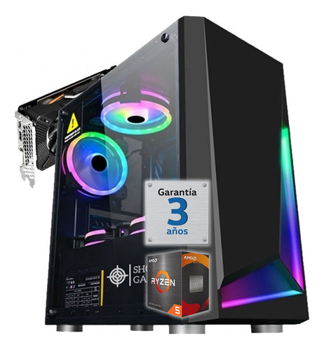 Pc Gamer Amd Ryzen 5 5600 16g 1tb Rtx 3050 8gb Wifi Juegos 0