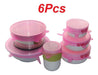 Set of 6 Silicone Lids for Fruits, Vegetables, and Jars 11
