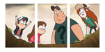 ModaparaTi Gravity Falls Triptych Kids' Wall Art 3