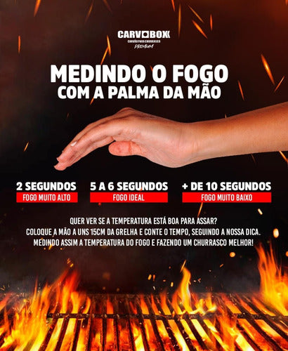 Carvão Churrasco Em Caixa Especial Menos Fumaça Sem Sujeira 3