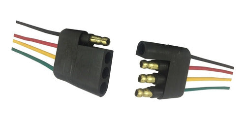 RB 4-Way Connector / Contacts, Injected Rubber 0