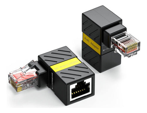 Conector Terminal Ethernet Rj45 Macho Hembra 0