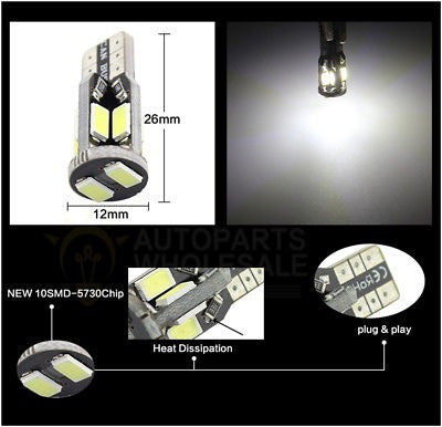 9pcs Interior Led Luces Paquete Kit Blanco Para 2005-2016 Sc 2