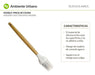 Ambiente Urbano Silicone Kitchen Brush Marble Pattern Wooden Handle 27x4 2