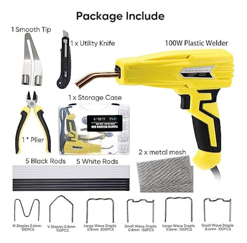 Popamaz Plastic Welder, 800 Staples, Plastic Welding Kit 2