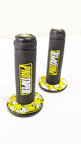 Pro Taper Black / Yellow Premium Quality Hand Grips 1