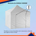 Dakota 3x3 Self-Assembling Folding Gazebo 3 Walls + Door Complete 11