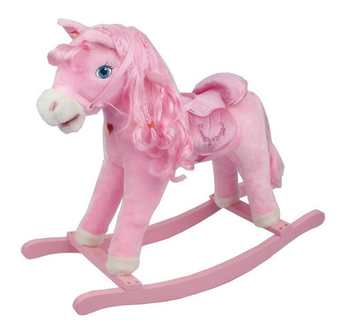 Caballo Mecedor Rosa/vio-movimiento/luz/sonido Ploppy 370654 0