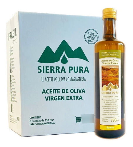 Sierra Pura Aceite Oliva Virgen Extra Caja 6 Bot. 750cc Surtido Sabores 1