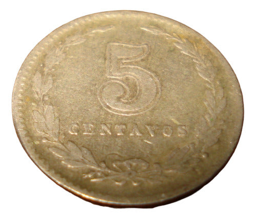 Moneda Argentina 5 Centavos 1938 0