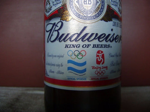 Botellas De Cerveza Budweiser Beijing 2008 Llena 355ml 1