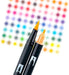 Tombow Just Peachy Double-Ended Brush Markers Set of 6 5