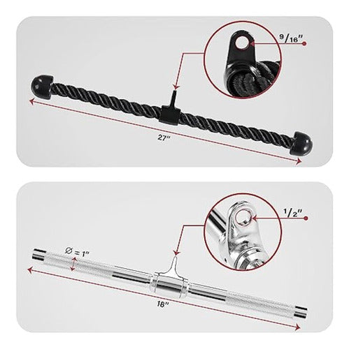 Yes4All Lat - Removable Cable Attachment, Bar 1