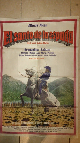 El Santo De La Espada//poster Gigante De Cine Nacional!!!!! 1