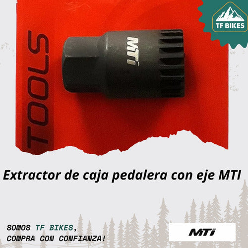 Herramienta Extractor Caja Pedalera De Bicicleta Con Eje Mti 4