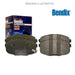 Bendix/Jurid Front Brake Pad Set for Ford Ranger 2.2 - 2.5 - 3.2 4WD Limited 0