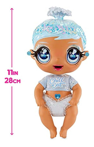 Mga's Glitter Babyz January Snowflake Baby Doll Con 3 Mágico 2