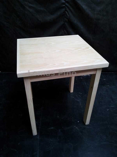 Lomas Pino Square Table | 70cm X 70cm | Solid Pine Wood 1