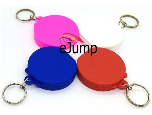 50 Advertising Keychain Round Pillbox White Souvenir 3