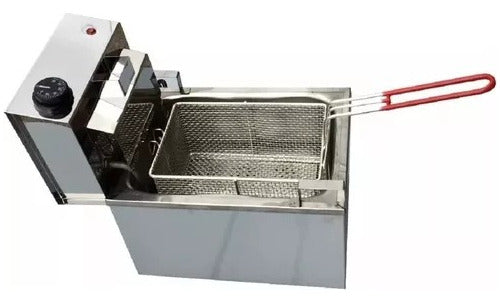 Professional 8L Stainless Steel Electric Fryer with Regulator 1