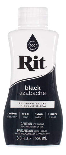 Colorante Para Tela Pre Disuelta Negro Azabache X 1u 236ml 0