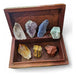 Premium 7 Chakras Energetic Stones Set + Wooden Box 1