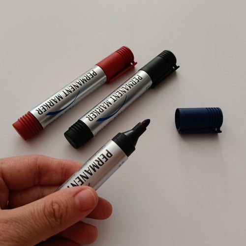 Generic Pack X 3 Indelible Markers - Round Tip 1