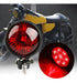 Bitemoto Luz Trasera De Brillo Redonda Retro Moto Cafe Racer 2