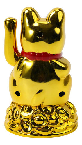 Geko Lucky Golden Fortune Cat Maneki Neko 5