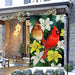 Gormcore Cardinal Floral Lily Garden Flag Red Birds Spring 2