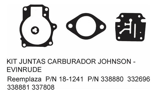 Kit De Juntas Carburador Johnson - Evinrude 4