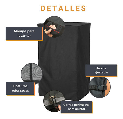 CoverALL Funda Para Horno Pizzero (95x70) Lona Gruesa 100% Impermeable 2