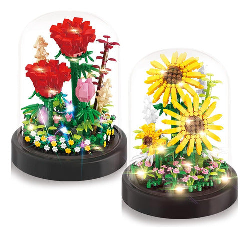 Colección Botánica Construye Tus Flores Girasoles Y Rosas. 0