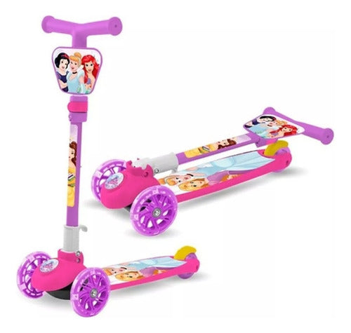 Sebigus Princesses 3-Wheel Foldable Scooter with Lights 12018 5