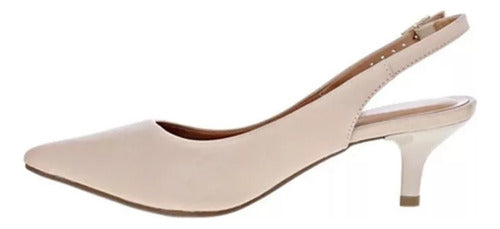 Vizzano Beige Low Heel with Elastic for Women 2