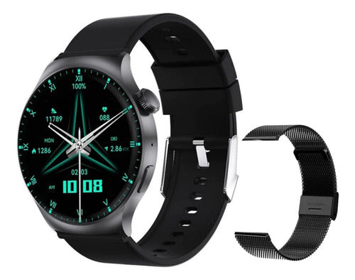 Smartwatch DT4 Mate Smart Watch - Dual Strap (Metal and Silicone) 0