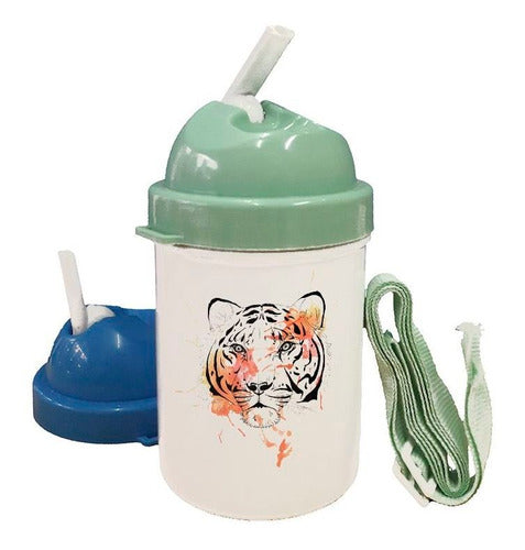 Tienda Cubik Watercolor Drawing Tiger Flask 0