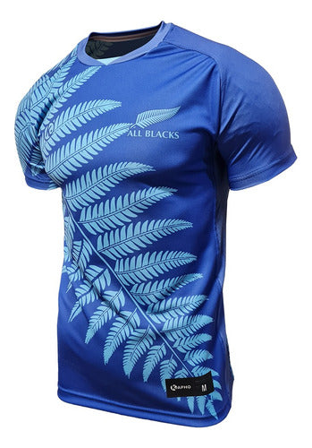 Kapho Rugby All Blacks Blue Dragon Adult T-Shirt 1