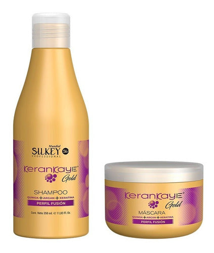 Silkey Kerankaye Gold Fusión Shampoo 350 Ml + Mascara 250ml 0