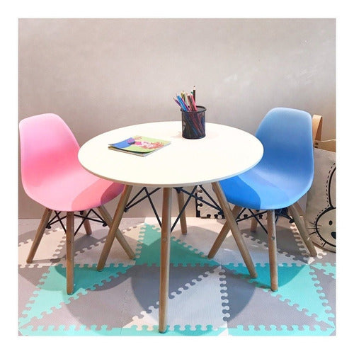 Alto Impacto Eames Kids Table Combo + 2 Children Chairs 2