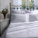 Pack of 2 Hotelier Bed Sheet Set 1 1/2 Pl 100% Cotton White 2