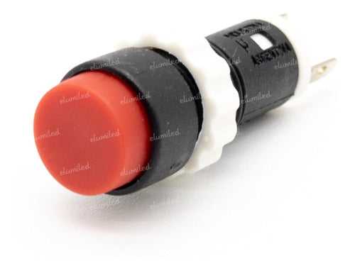 Round Red 14mm NC 2A Push Button (Normally Closed) 0