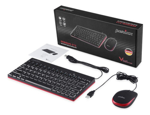 Combo Mouse Teclado Cableados Perixx 212 Español - Tecnobox 1