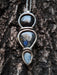Talisman Pendant with Nuumite, Spectrolite, and Moonstone. Crystals and Stones 1
