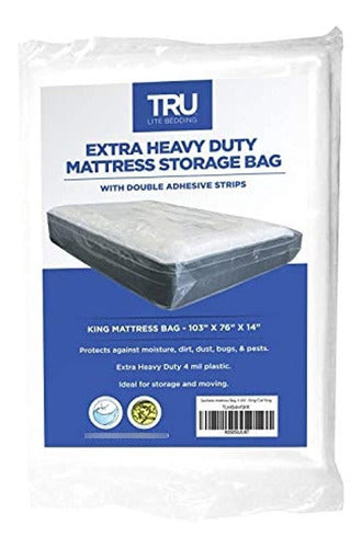 TRU Lite Bedding Mattress Storage Bag - Sealable Mattress Moving Bag 0