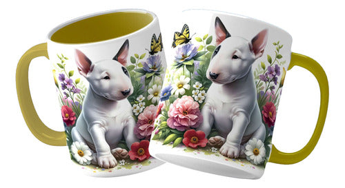 Perritos, Flores Y Mariposas Tazas 2