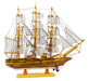 Miniatura Barco Navio Veleiro Madeira Casco Marrom Base Bran 2